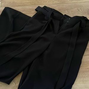 Womens high rise wide legged trousers